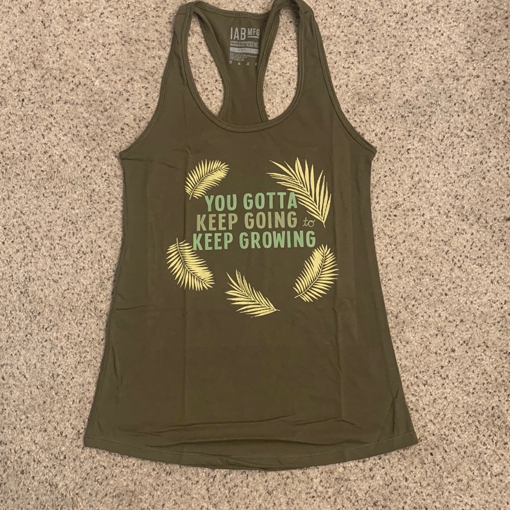 Tank top with quote